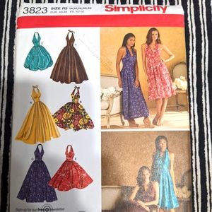 Simplicity 3823 Size R5 14,16,18,20,22 Dress Pattern ONLY
